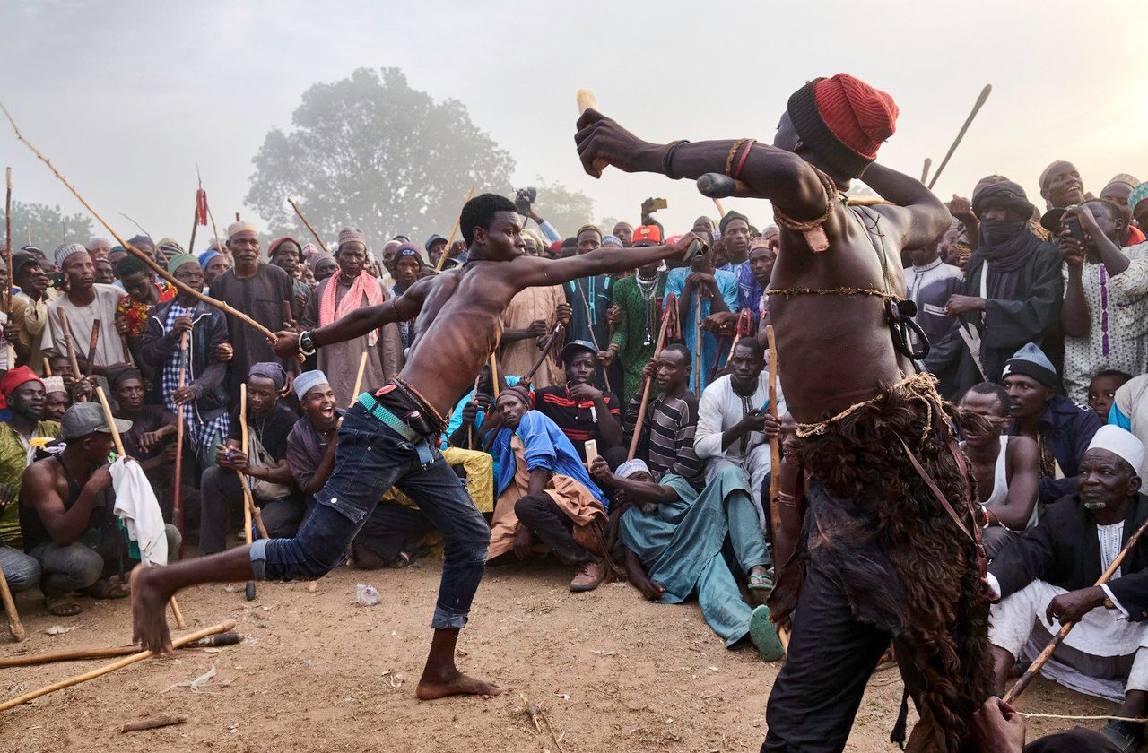 assisting to Sharo ceremony of the Fulani tribe during ethnographic trip to Nigeria I asistiendo a la ceremonia sharo de la tribu fulani durante viaje etnográfico a Nigeria